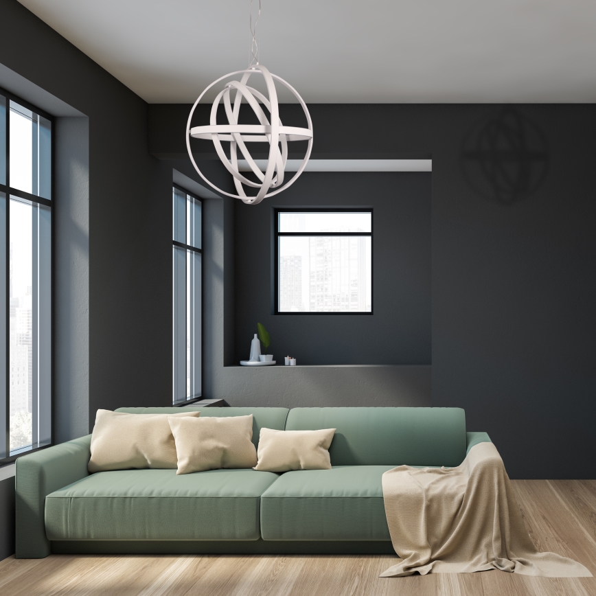 LED Pendelleuchte an Kabel COPERNICUS LED/260W/230V weiß