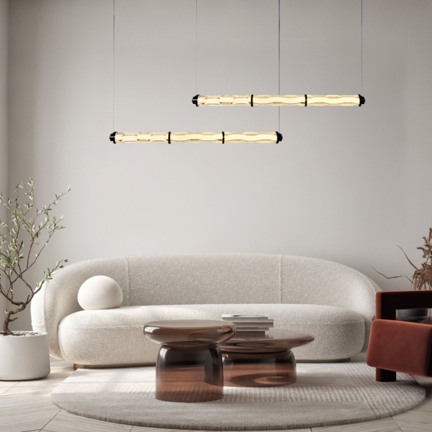 LED-Pendelleuchte an Kabel CORTE LED/25W/230V schwarz