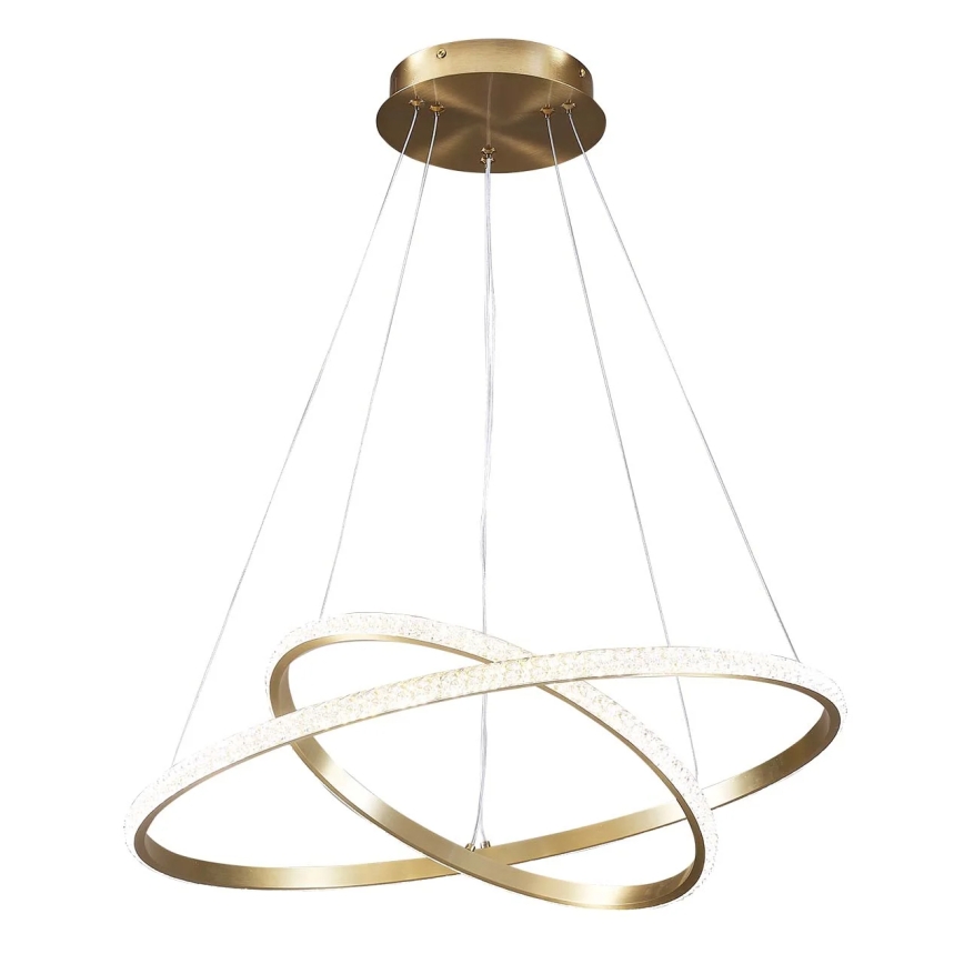LED-Pendelleuchte an Kabel DIANA LED/44W/230V 4000K Ø 59 cm goldfarben