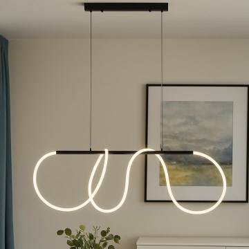 LED Pendelleuchte an Kabel FLEXI LED/45W/230V 4000K schwarz