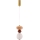 LED-Pendelleuchte an Kabel FLORES LED/10W/230V gold/orange/braun