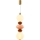 LED-Pendelleuchte an Kabel FLORES LED/15W/230V gold/orange/braun