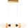 LED-Pendelleuchte an Kabel FLORES LED/20W/230V Gold/Orange/Braun