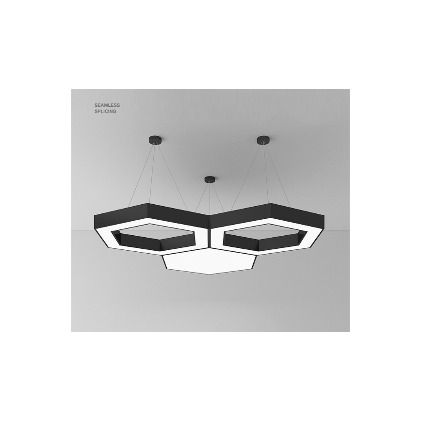 LED-Pendelleuchte an Kabel LED/20W/230V schwarz