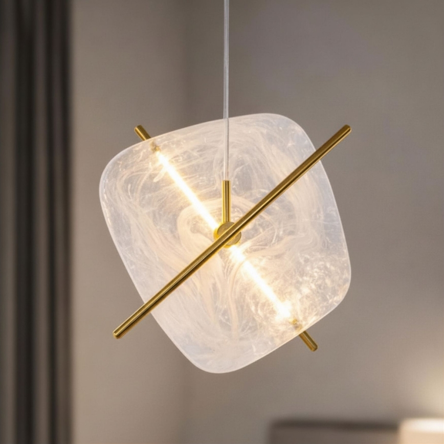 LED-Pendelleuchte an Kabel RELAX LED/15W/230V gold/weiß