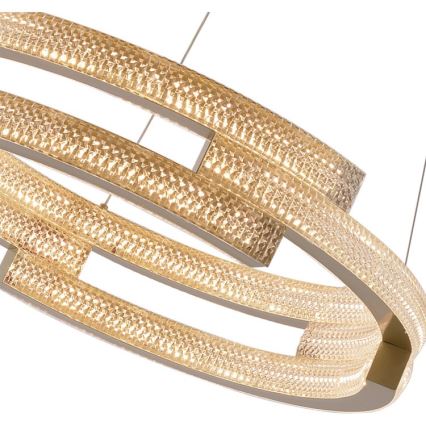 LED-Pendelleuchte an Kabel TARJA LED/36W/230V 3000/4000/6000K Ø 60 cm goldfarben