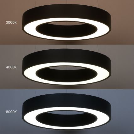 LED-Pendelleuchte an Kabel UNION LED/40W/230V 3000/4000/6500K Ø 40 cm schwarz