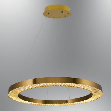 LED-Pendelleuchte an Seil JESI LED/90W/230V 3000K Ø 100 cm bronzefarben