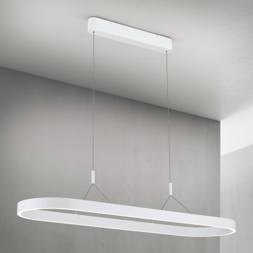 LED-Pendelleuchte an Stahlseil CARRARA LED/80W/230V 2700/3000/4000K weiß