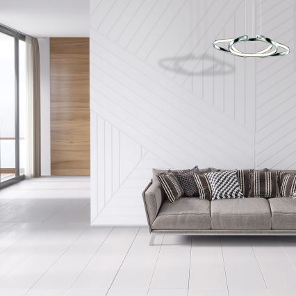 LED-Pendelleuchte an Stahlseil COPERNICUS LED/46W/230V