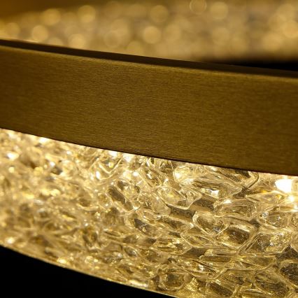 LED-Pendelleuchte an Stahlseil GALA LED/25W/230V Ø 50 cm Gold