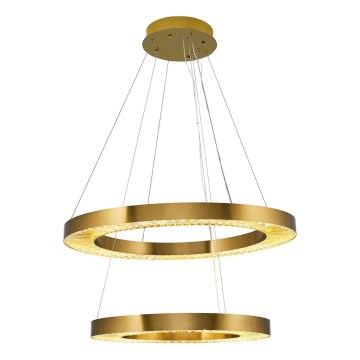 LED-Pendelleuchte an Stahlseil JESI LED/140W/230V 3000K, Durchmesser 100 cm, bronzefarben