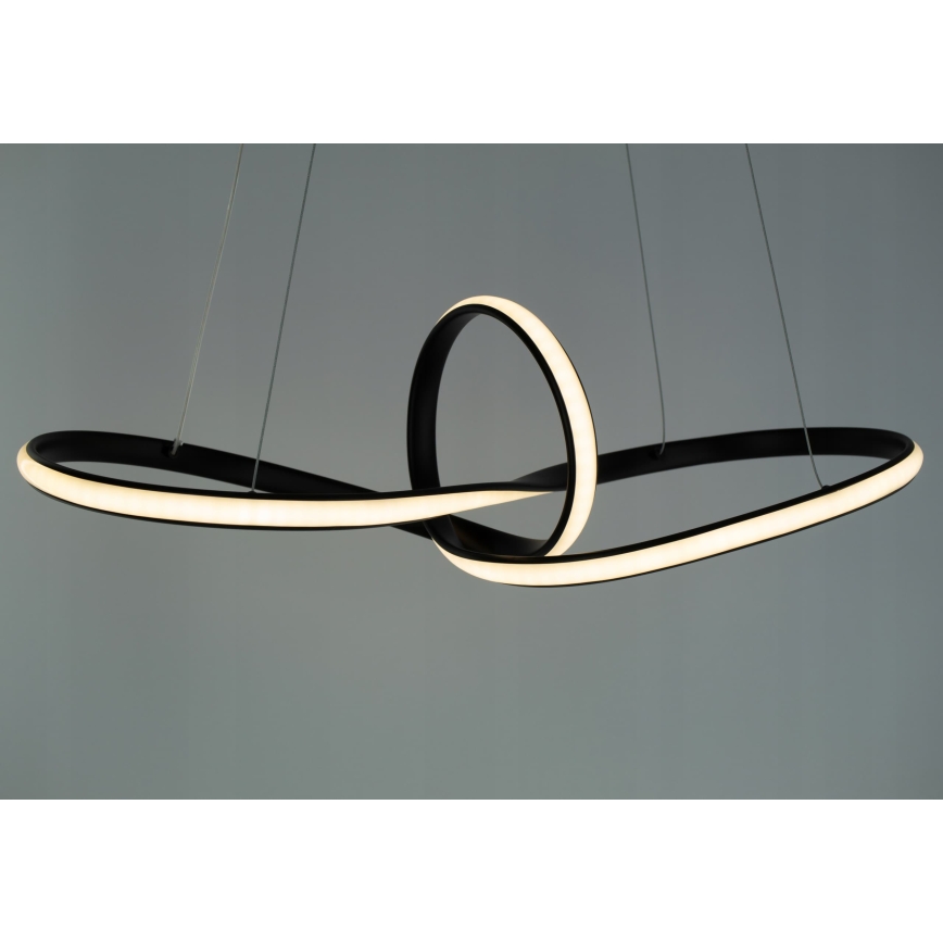 LED-Pendelleuchte an Stahlseil LED/44W/230V schwarz