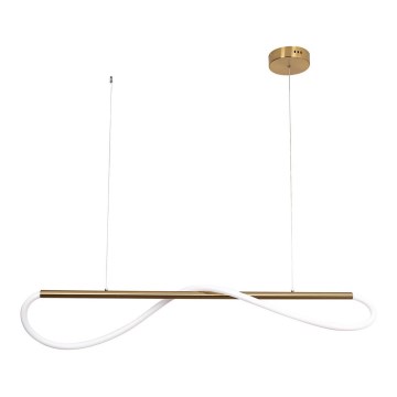 LED-Pendelleuchte an Stahlseil MELECA LED/24W/230V 3000/4000/6000K 100 cm goldfarben