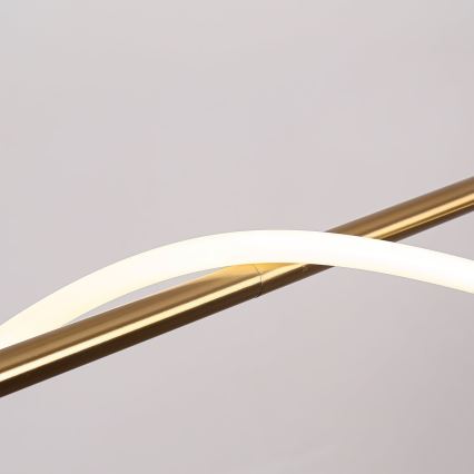 LED-Pendelleuchte an Stahlseil MELECA LED/24W/230V 3000/4000/6000K 100 cm goldfarben