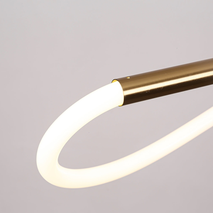 LED-Pendelleuchte an Stahlseil MELECA LED/24W/230V 3000/4000/6000K 100 cm goldfarben