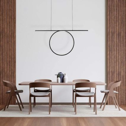 LED-Pendelleuchte an Stahlseil ODETTA LED/42W/230V 4000K schwarz