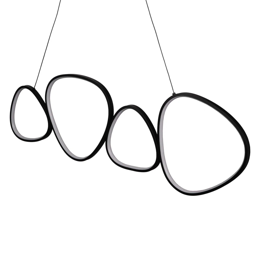 LED-Pendelleuchte an Stahlseil PETRA LED/48W/230V 4000K schwarz