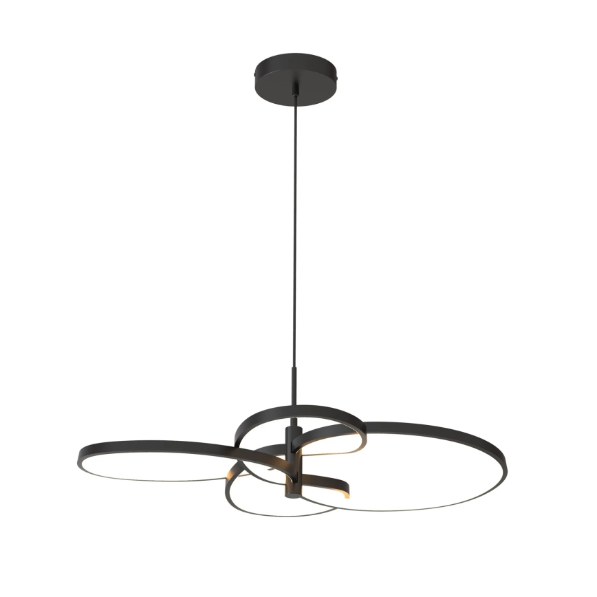 LED Pendelleuchte an Stahlseil RIBBON LED/37W/230V 4000K schwarz