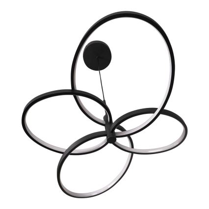 LED Pendelleuchte an Stahlseil RIBBON LED/37W/230V 4000K schwarz