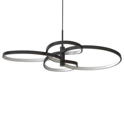 LED Pendelleuchte an Stahlseil RIBBON LED/37W/230V 4000K schwarz