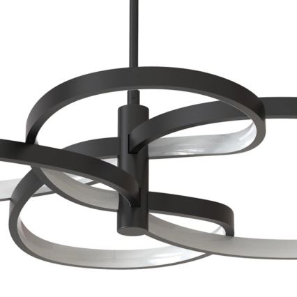 LED Pendelleuchte an Stahlseil RIBBON LED/37W/230V 4000K schwarz