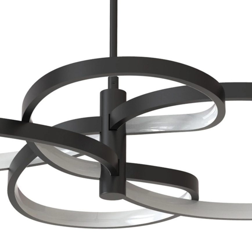 LED Pendelleuchte an Stahlseil RIBBON LED/37W/230V 4000K schwarz