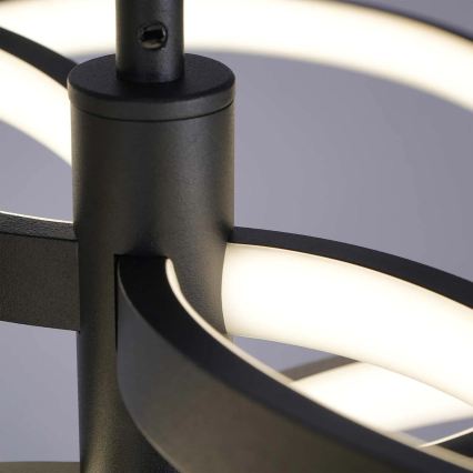 LED Pendelleuchte an Stahlseil RIBBON LED/37W/230V 4000K schwarz