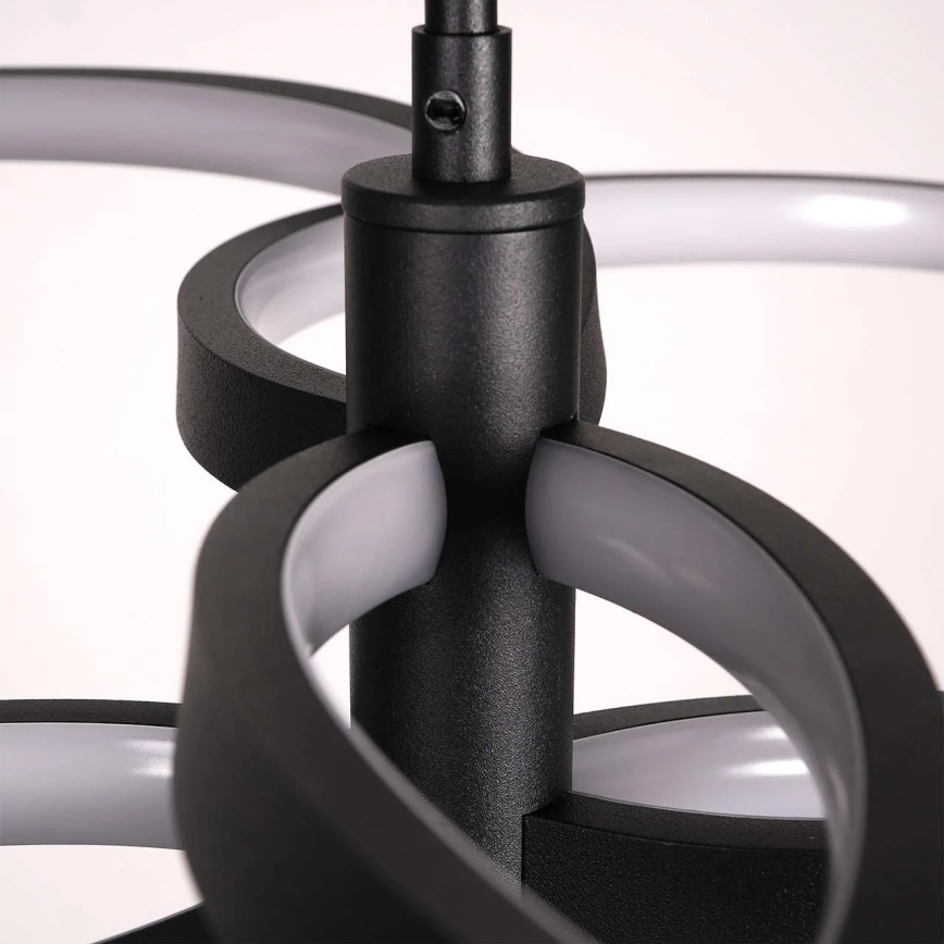 LED Pendelleuchte an Stahlseil RIBBON LED/37W/230V 4000K schwarz