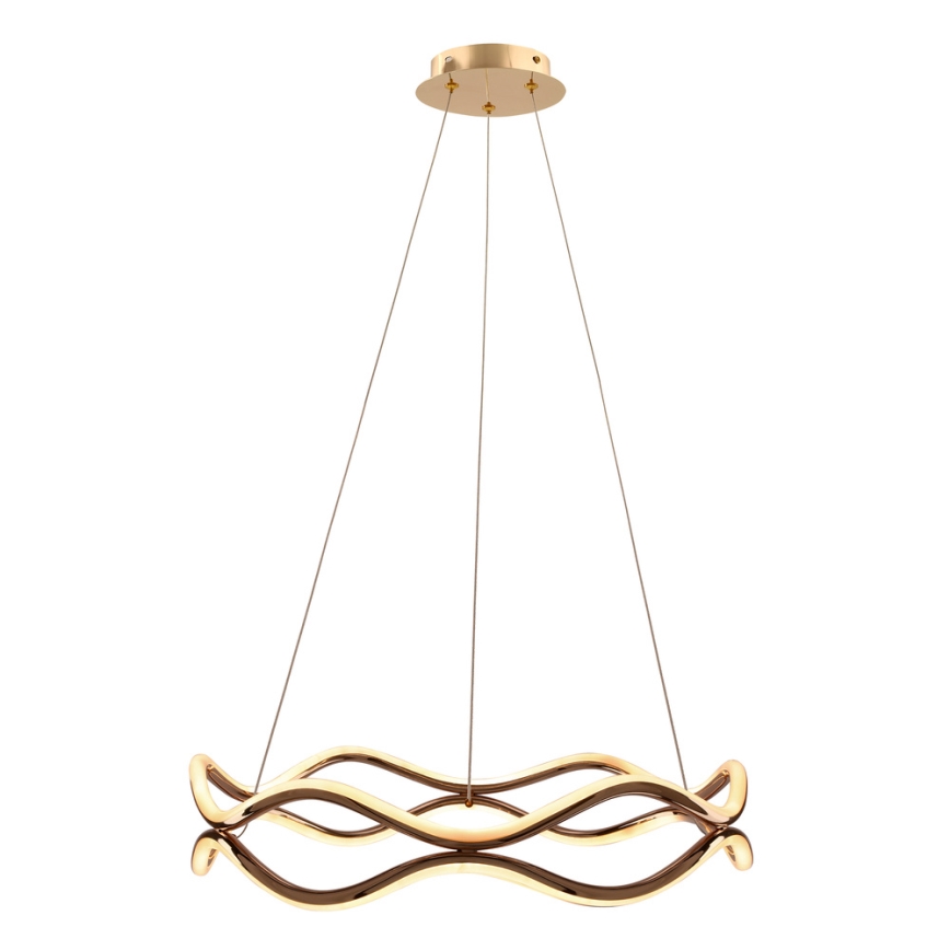 LED-Pendelleuchte an Stahlseil VAVE LED/28W/230V Roségold