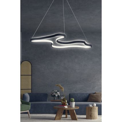 LED-Pendelleuchte ARTISAN an Kabel, 36 W, 230 V, 6500 K, schwarz