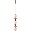 LED-Pendelleuchte FLORES mit Kabel LED/20W/230V gold/orange/braun