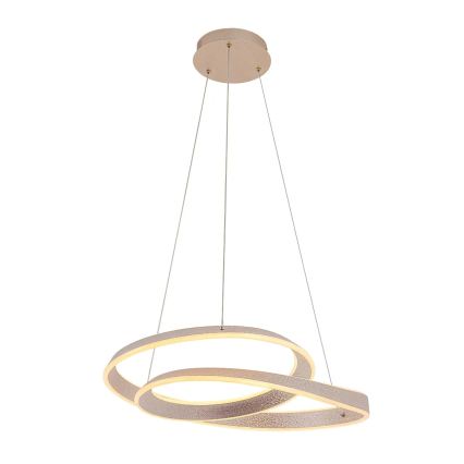 LED-Pendelleuchte GLOW an Kabel, 75 W, 230 V, 4000 K, Ø 60 cm, goldfarben