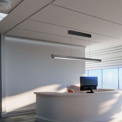 LED Kronleuchter an Seil LED/36W/230V 3000/4000/6400K Anthrazit