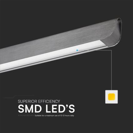 LED Kronleuchter an Seil LED/36W/230V 3000/4000/6400K Anthrazit