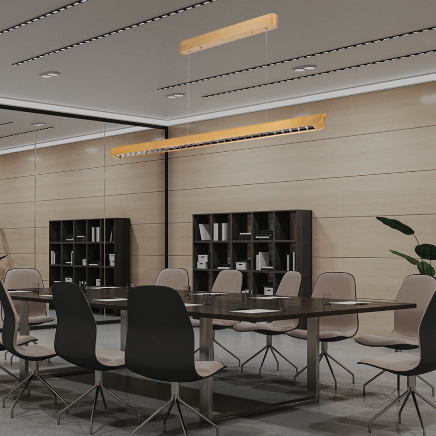 LED Kronleuchter an Kabel LED/36W/230V 3000/4000/6400K gold