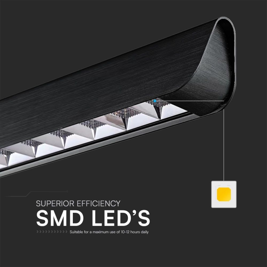 LED Kronleuchter an Kabel LED/36W/230V 3000/4000/6400K schwarz