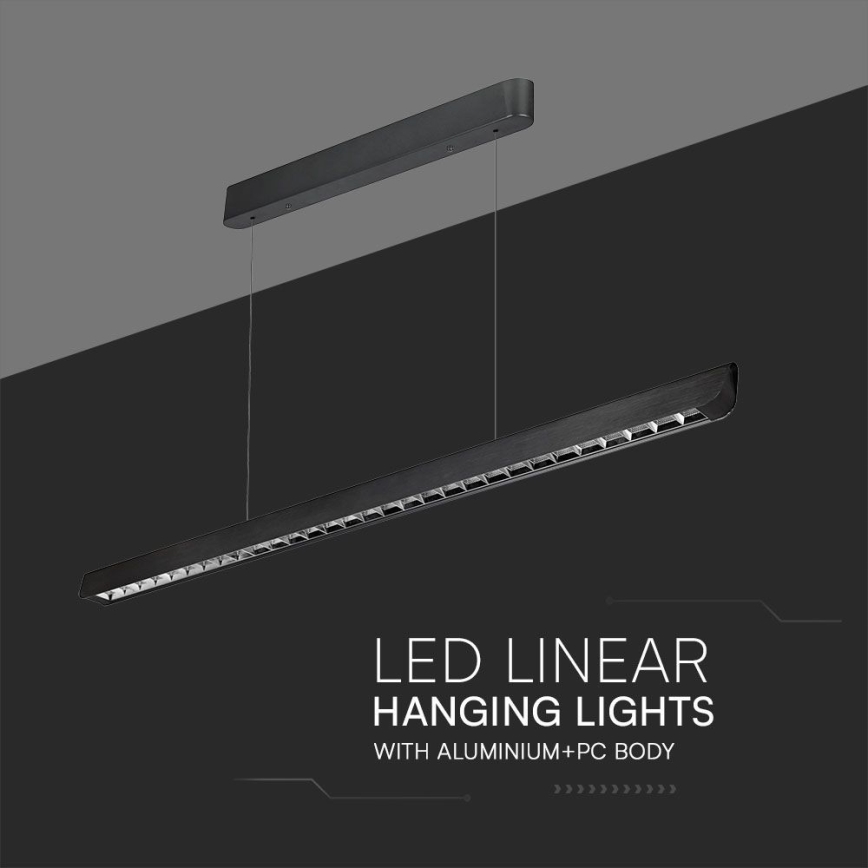 LED Kronleuchter an Kabel LED/36W/230V 3000/4000/6400K schwarz