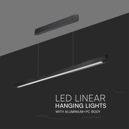 LED Kronleuchter an Kabel LED/36W/230V 3000/4000/6400K schwarz