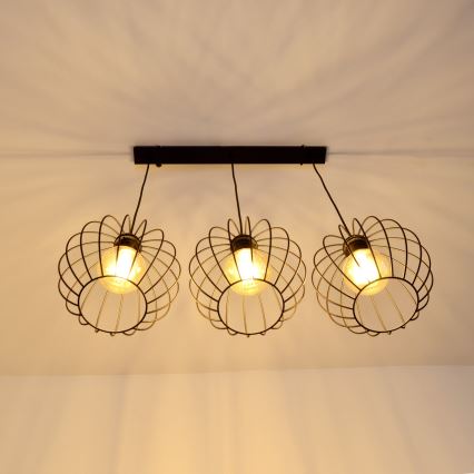 LED Kronleuchter an Kabel MERCURE 3xE27/15W/230V