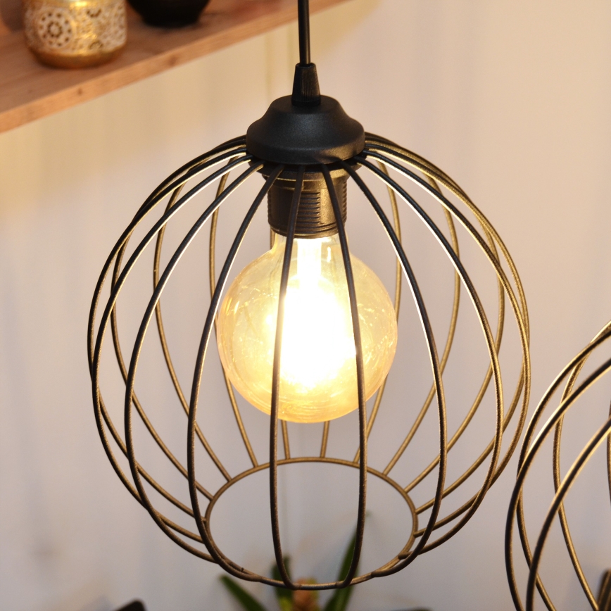 LED Kronleuchter an Kabel MERCURE 3xE27/15W/230V