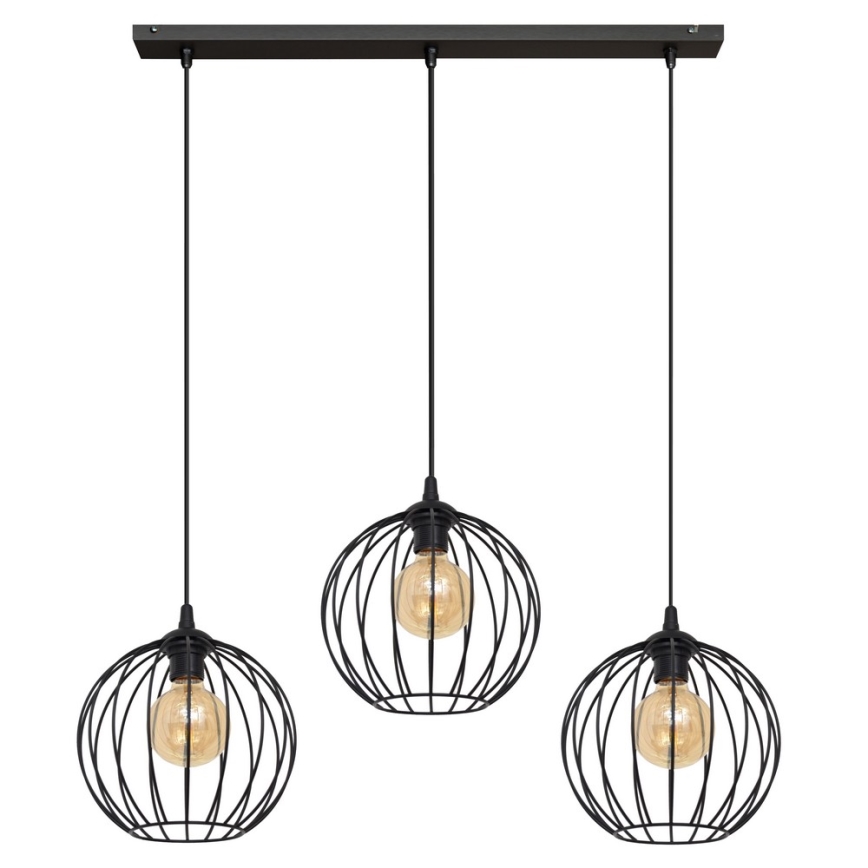 LED Kronleuchter an Kabel MERCURE 3xE27/15W/230V