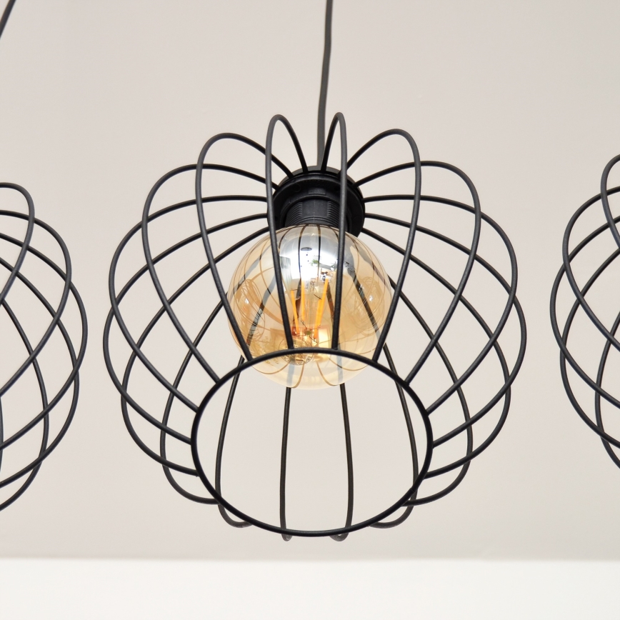 LED Kronleuchter an Kabel MERCURE 3xE27/15W/230V