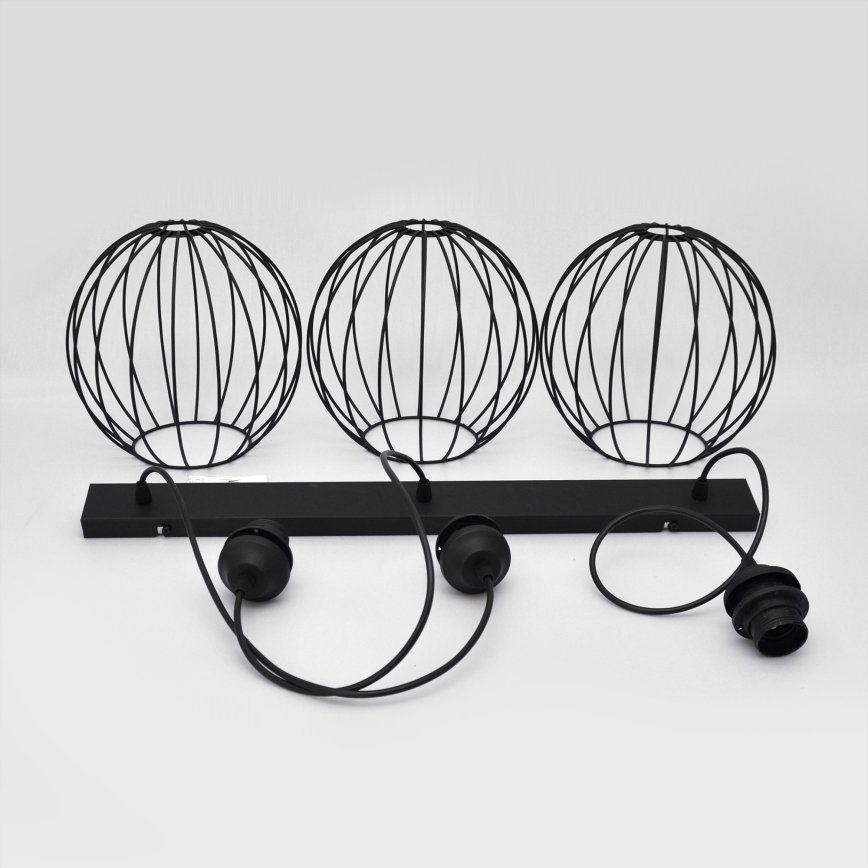 LED Kronleuchter an Kabel MERCURE 3xE27/15W/230V