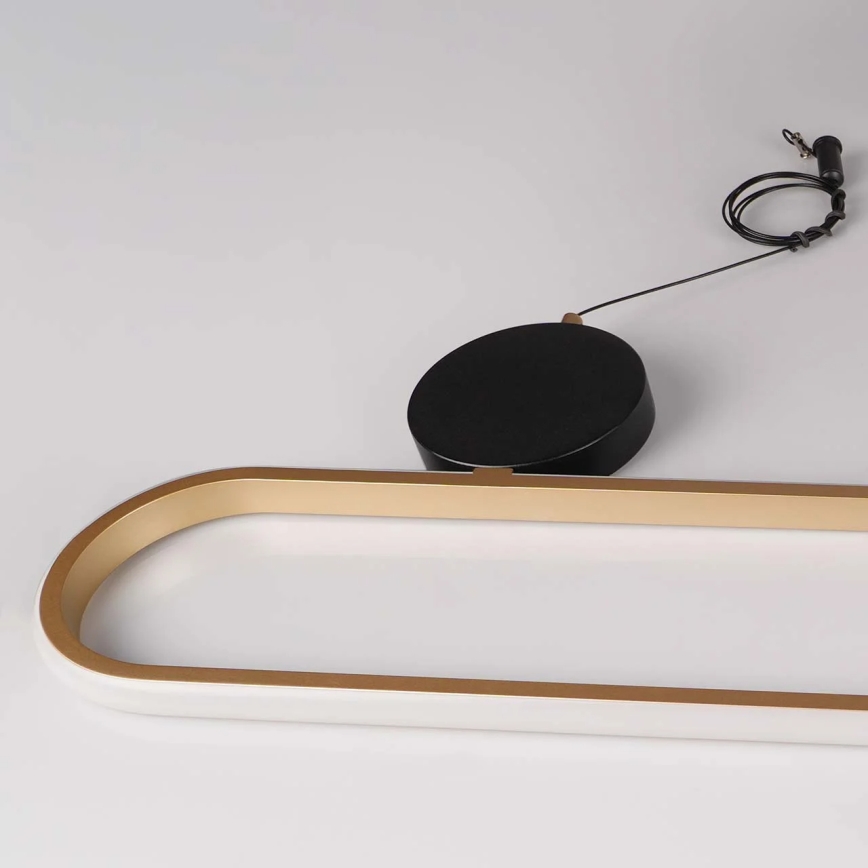 LED-Pendelleuchte mit Kabelaufhängung FLORENTYNA LED/48W/230V 4000K gold/schwarz