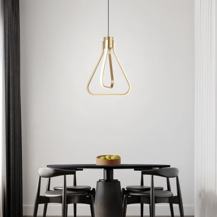 LED-Pendelleuchte mit Kabelaufhängung ZING LED/19W/230V, goldfarben