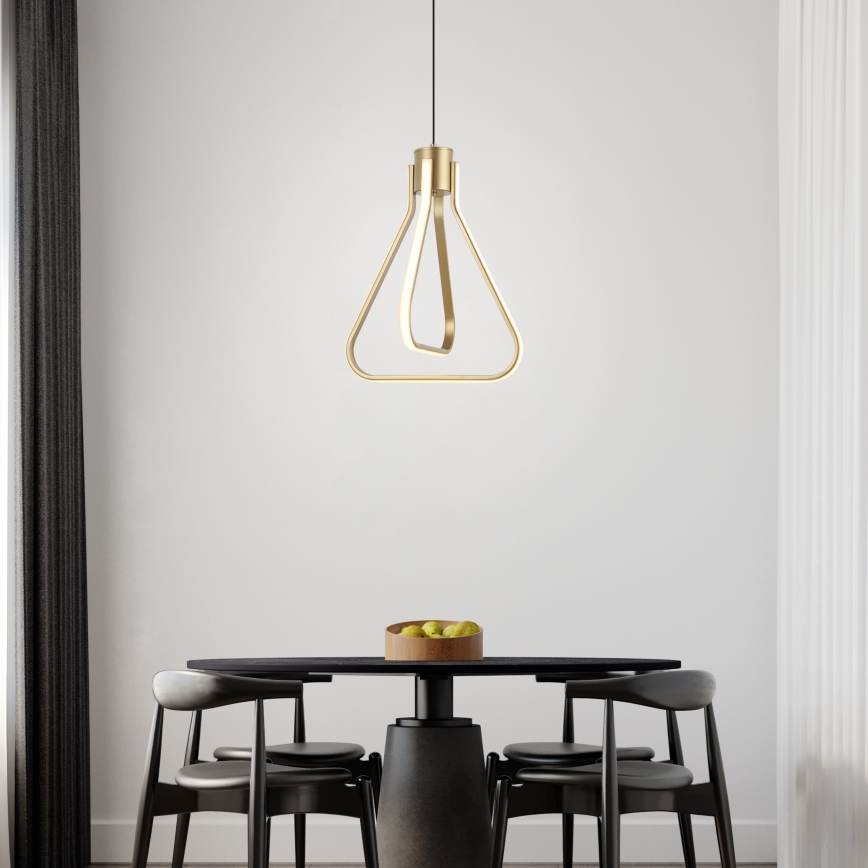 LED-Pendelleuchte mit Kabelaufhängung ZING LED/19W/230V, goldfarben