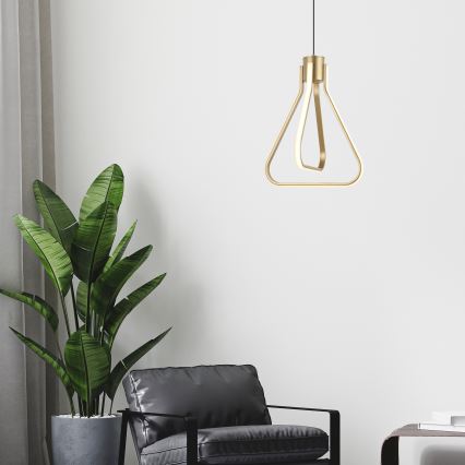 LED-Pendelleuchte mit Kabelaufhängung ZING LED/19W/230V, goldfarben