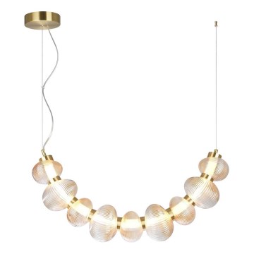 LED-Pendelleuchte mit Seilabhängung BOLLA LED/36W/230V gold/rauchbeige