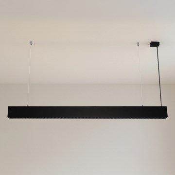 LED-Pendelleuchte mit Seilabhängung LED/55W/230V 3000/4000/6500K 120 cm schwarz